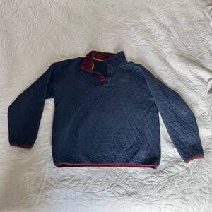 Orvis Outdoor Quilted 1/4-Snap Sweatshirt Blue